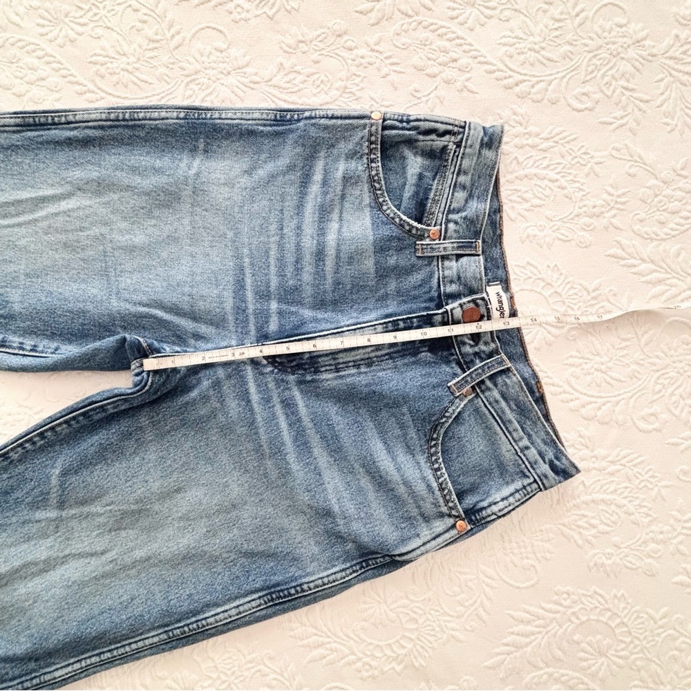 Wrangler Wild West 603 High Rise Straight Jean Retro Mid Damaged - Picture 15 of 15